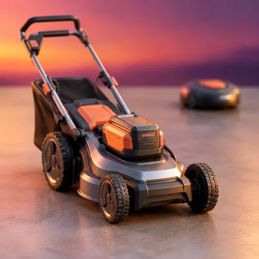 Bien choisir une tondeuse batterie pour un gazon impeccable avec un robot tondeuse