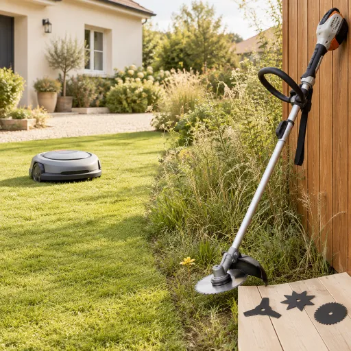 Bien choisir une débroussailleuse à lame pour compléter votre robot tondeuse