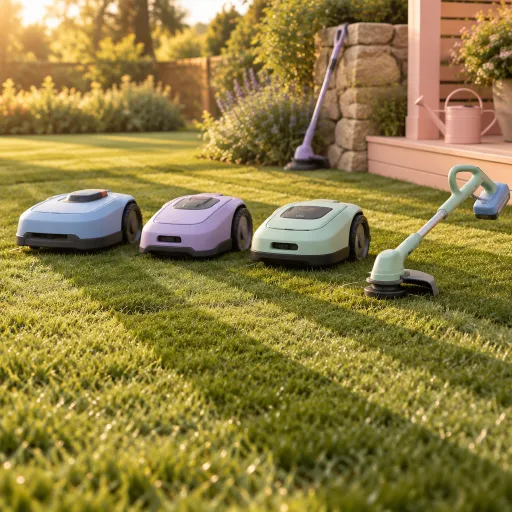 Comment choisir un robot tondeuse parmi les marques populaires quand on utilise déjà un coupe bordures sur batterie Ryobi
