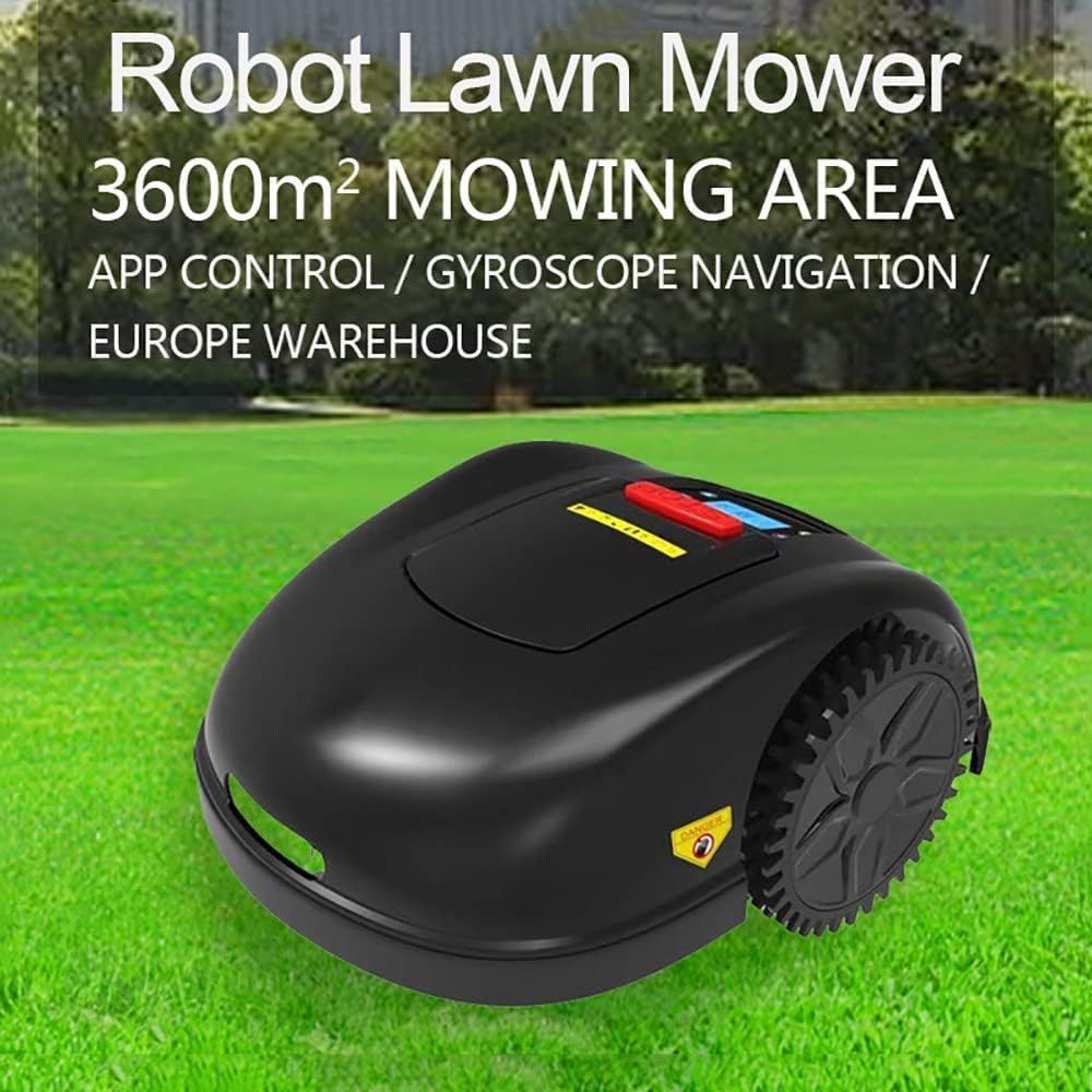 Robot Tondeuse à Gazon Intelligent – ​​Auto-Chargeable, adapté aux pelouses jusqu'à 3 600 m² - M, Largeur de Coupe de 28 cm, contrôle par Application en 12 Options linguistiques, Protection