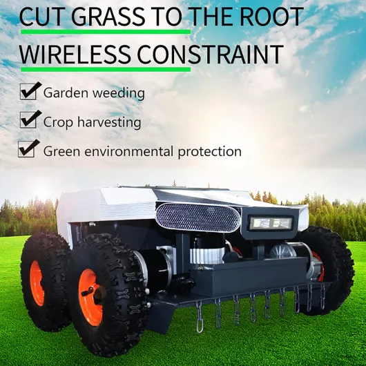 Tondeuse à gazon robotique - Coupe jusqu'à 150 m² - Télécommande - Pour pelouse de jardin, courroies vertes, vergers, jardin - Tonte ultra silencieuse