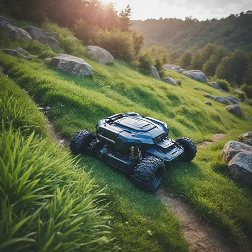 Robot tondeuse 4x4 : la solution idéale pour terrains accidentés et pentes raides