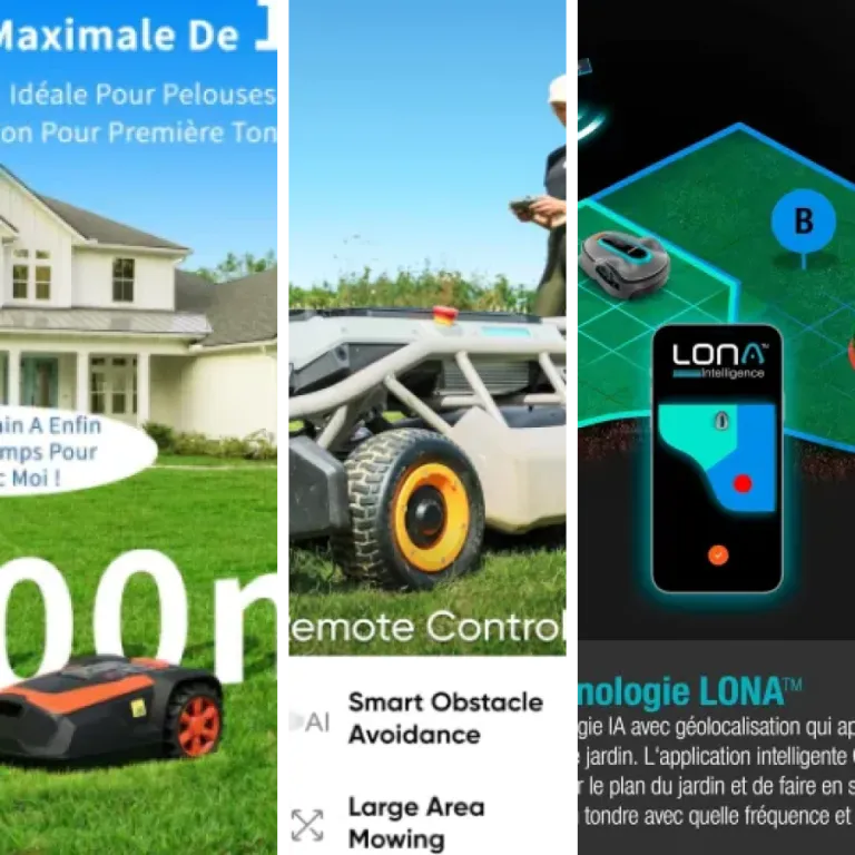 Les meilleurs robot tondeuse pour terrain en pente : notre top 15 (2026)
