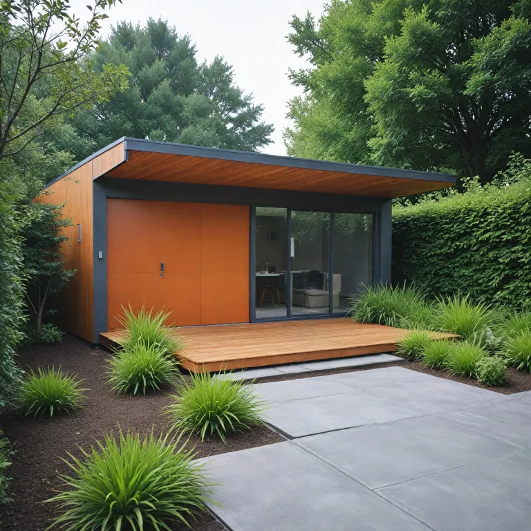 Plan d’abri pour robot tondeuse : concevoir un garage discret et durable au jardin