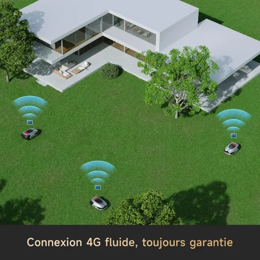 DREAME A2 3000 Robot Tondeuse sans Fil Périphérique, 360° 3D LiDAR avec Caméra IA, Cartographie Double Fusion Pelouses 3000 m², évitement d'obstacles, EdgeMaster, Moteur Silencieux, Pente 26,5°