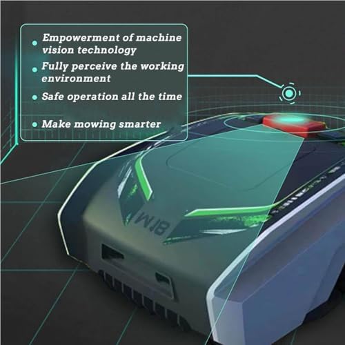 Tondeuse à gazon robotique - Télécommande pour grands jardins, fonctionnement ultra silencieux, idéal pour les ceintures vertes et les vergers