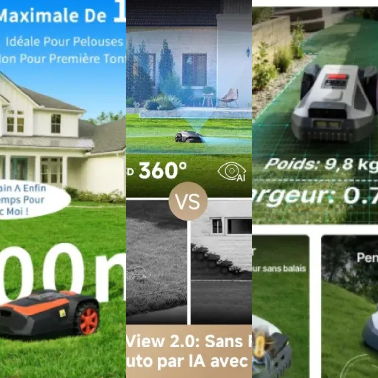 Classement des 17 meilleurs robot tondeuse pour surface supérieure à 1000 m² (2026)