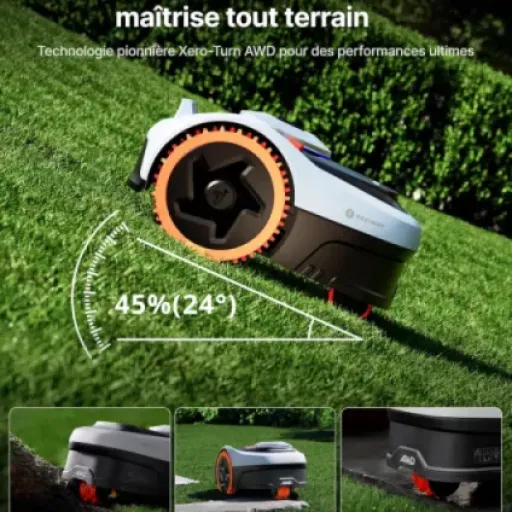 Test Segway Navimow i205 AWD : le robot tondeuse sans fil périphérique pensé pour les terrains galères