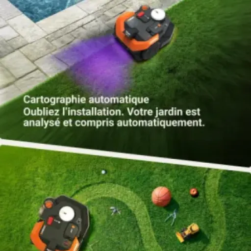 Test WORX Vision Cloud 2WD WR312E : le robot tondeuse sans câble qui veut tout faire tout seul