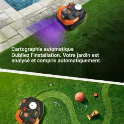 Test WORX Vision Cloud 2WD WR308E : le robot tondeuse sans fil périphérique qui mise tout sur l’IA