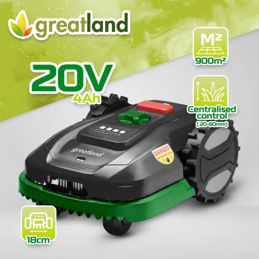 Robot Tondeuse 20V, Largeur de Coupe 18cm