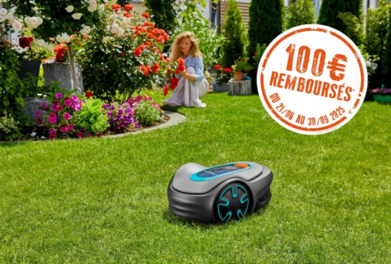 Tondeuse Robot SILENO minimo 500 m²: Tondeuse à Gazon Intelligente avec Une connectivité optimale programmable avec l'appli Gardena Bluetooth®, Version FR/NL (15202-26) 500m2