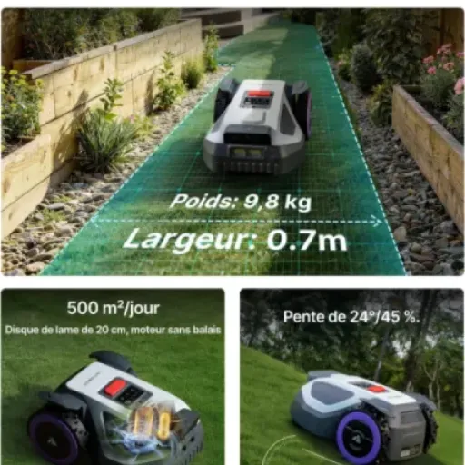 Test ANTHBOT M9 Robot Tondeuse : un robot RTK pas parfait mais bien pratique pour 1000 m²